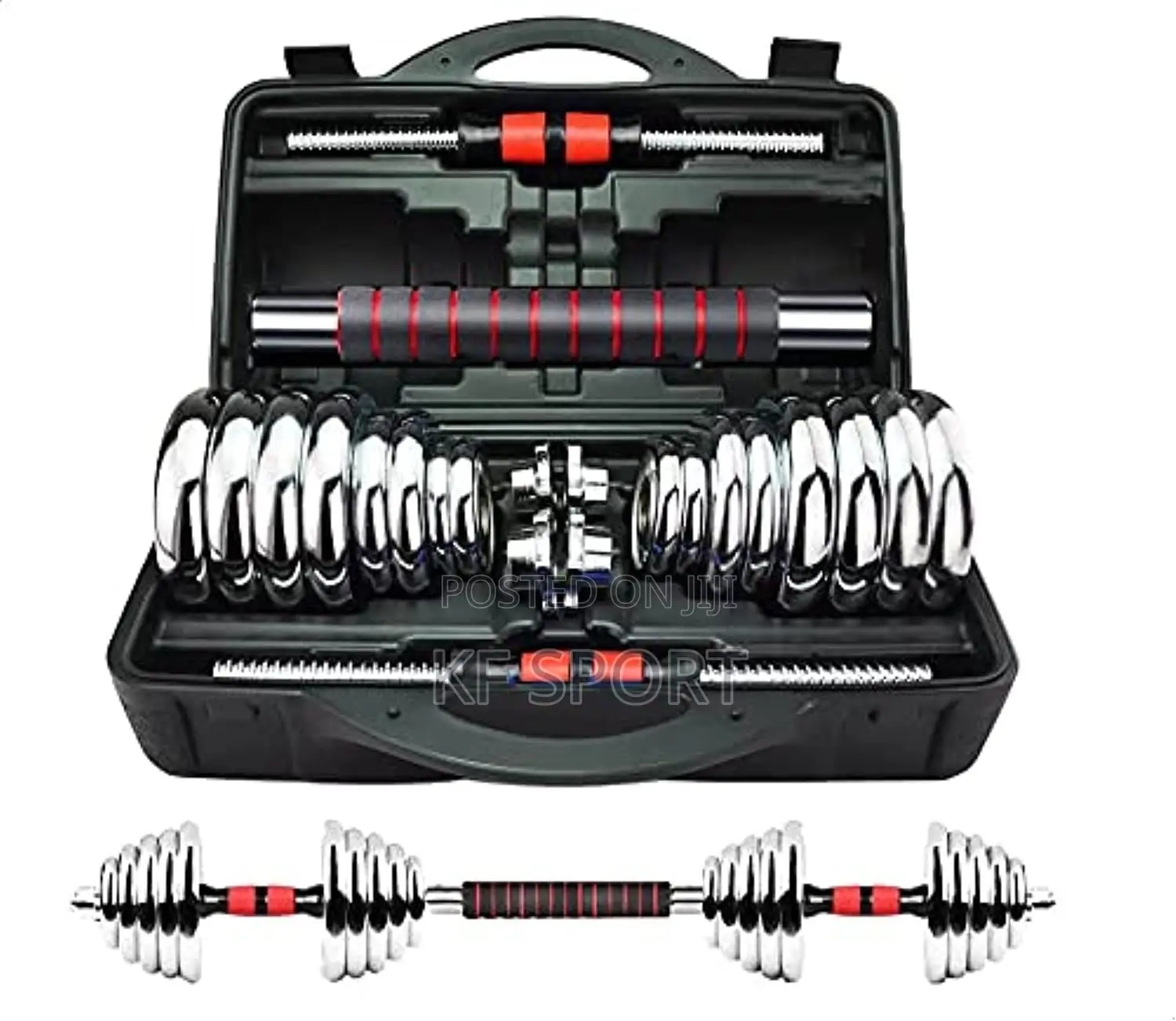 30 Kg Adjt Dumbbell and Barbell Set