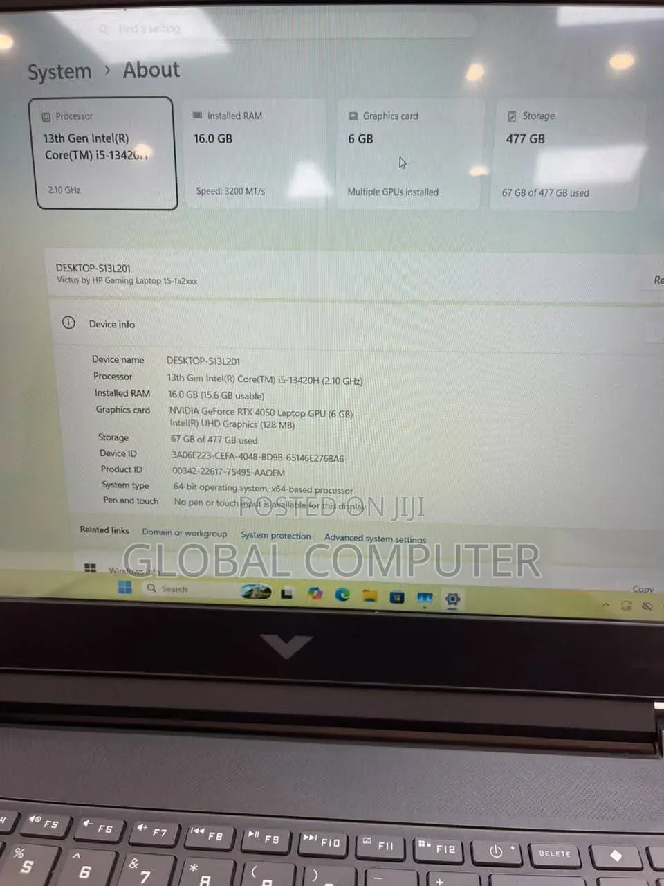 New Laptop HP Victus 16 16GB Intel Core i5 SSD 512GB