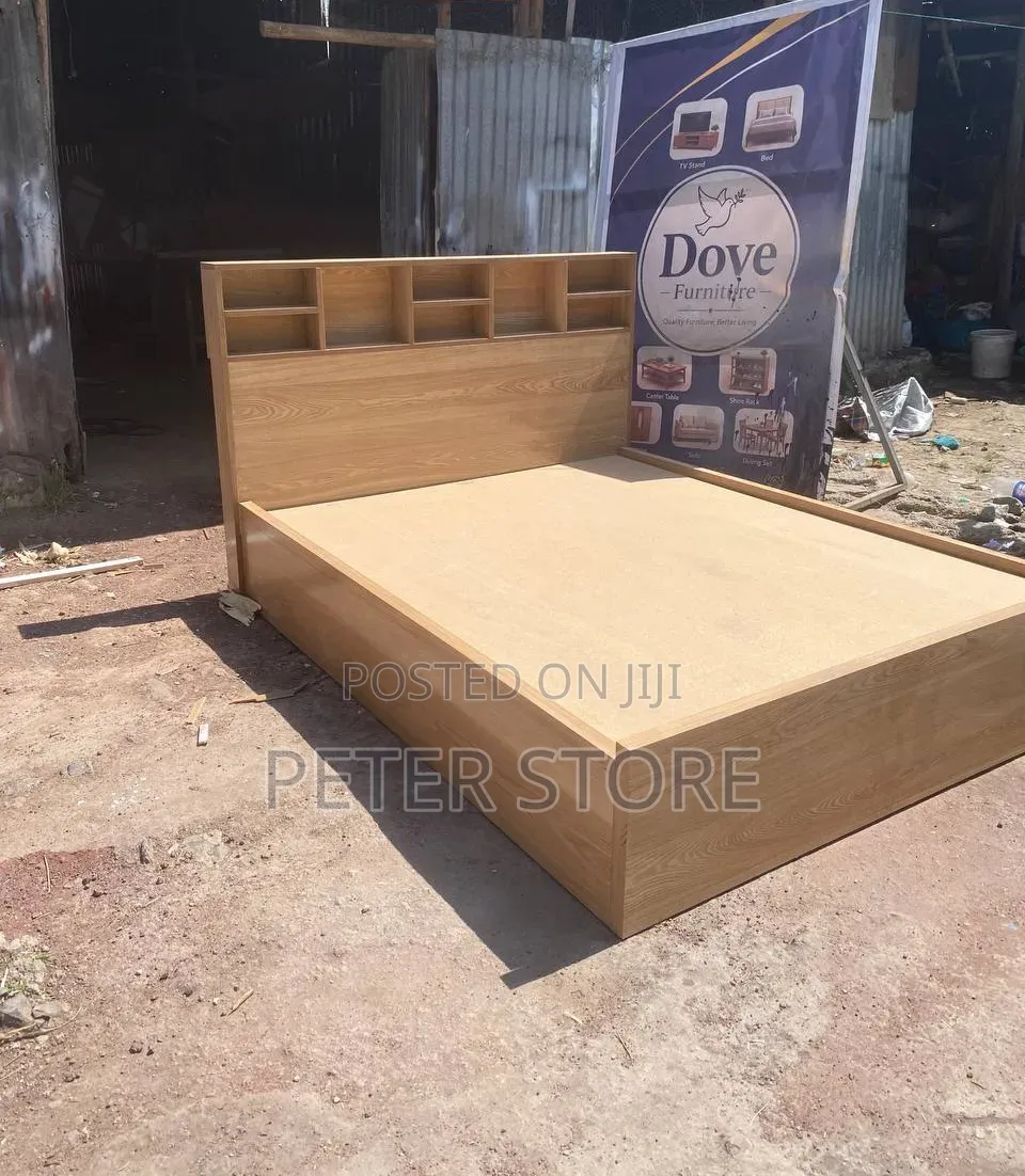 Oak Material 1.50 Bed
