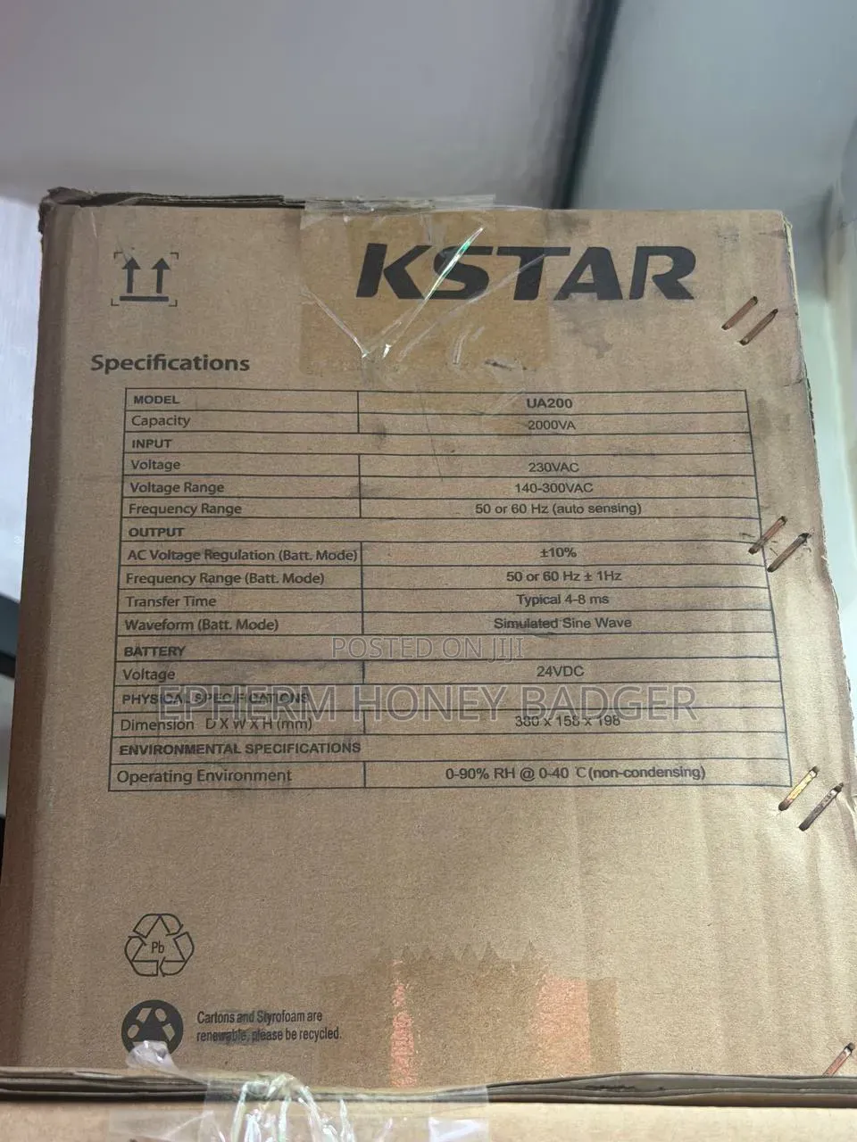 Kstar Battery Backup Ups