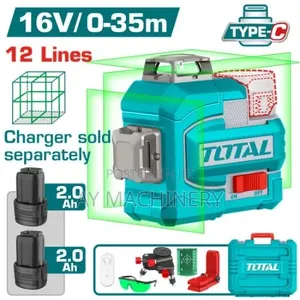 Total Original Cordless 3D Laser Level