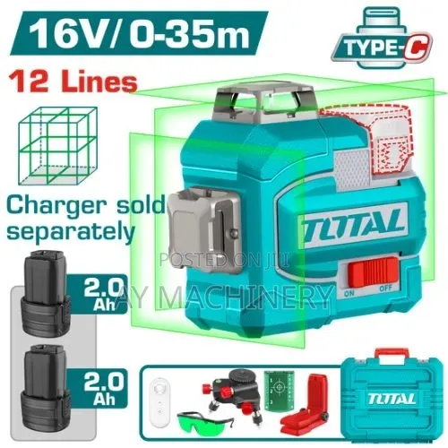 Total Original Cordless 3D Laser Level