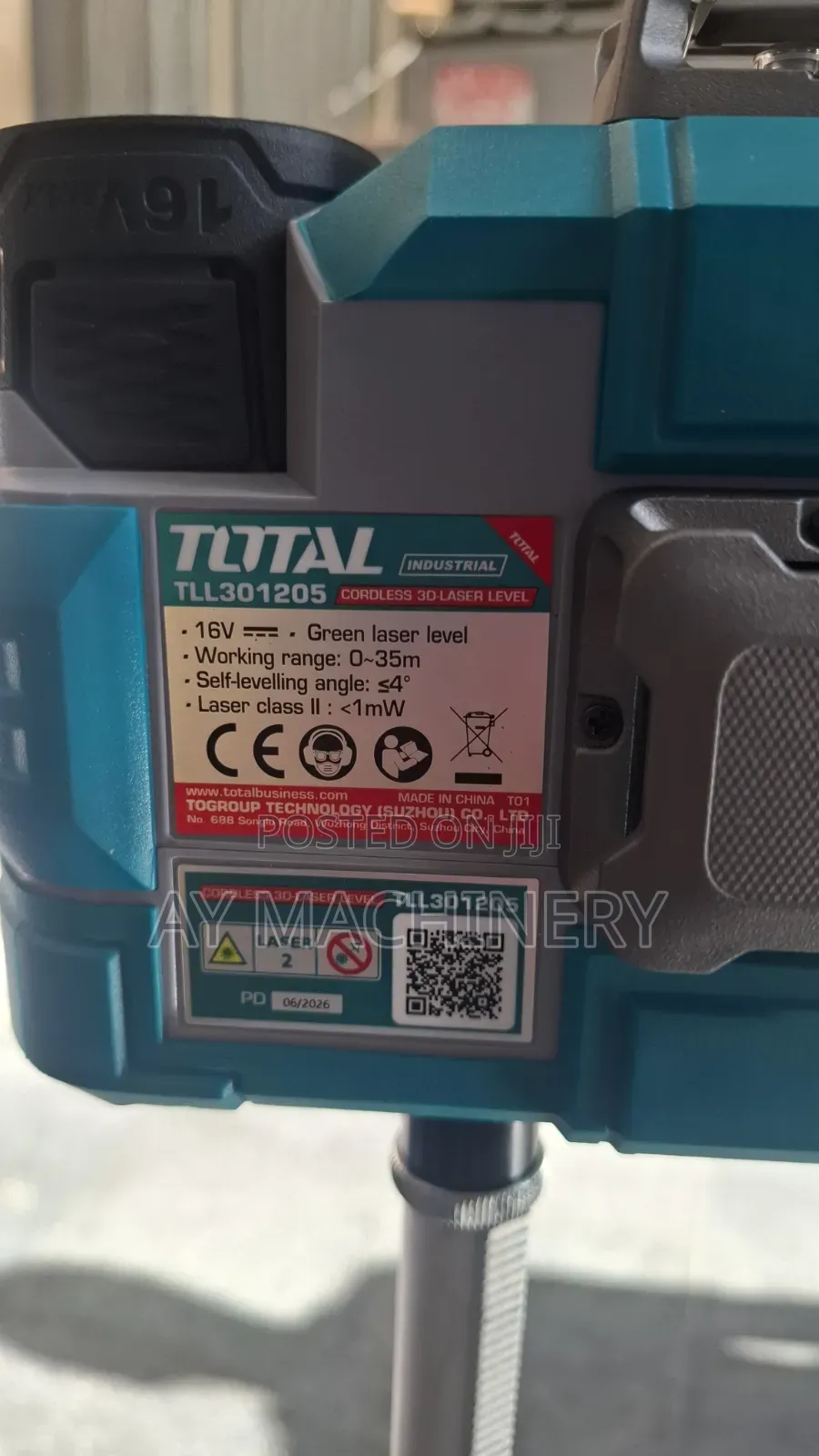 Total Original Cordless 3D Laser Level