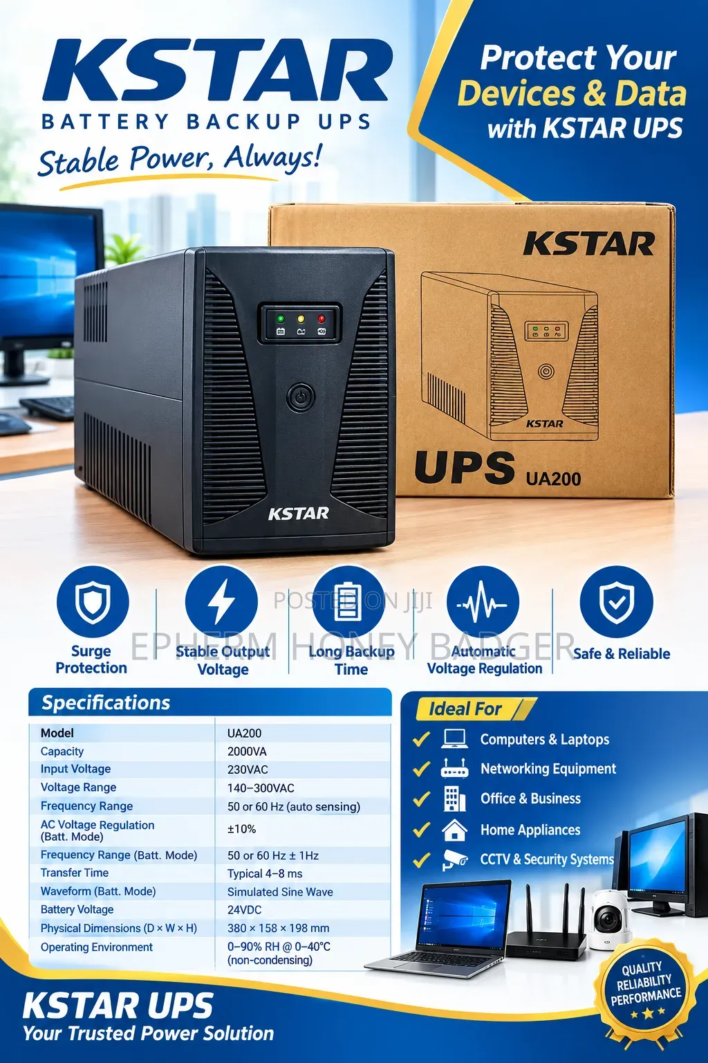 Kstar Battery Backup Ups