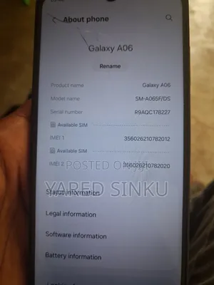 Samsung Galaxy A06 128 GB Black