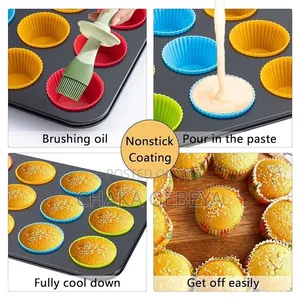 Silicone Muffin Tray – For Cupcakes, Muffins, Eggs, Easy Clean