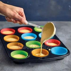 Silicone Muffin Tray – For Cupcakes, Muffins, Eggs, Easy Clean