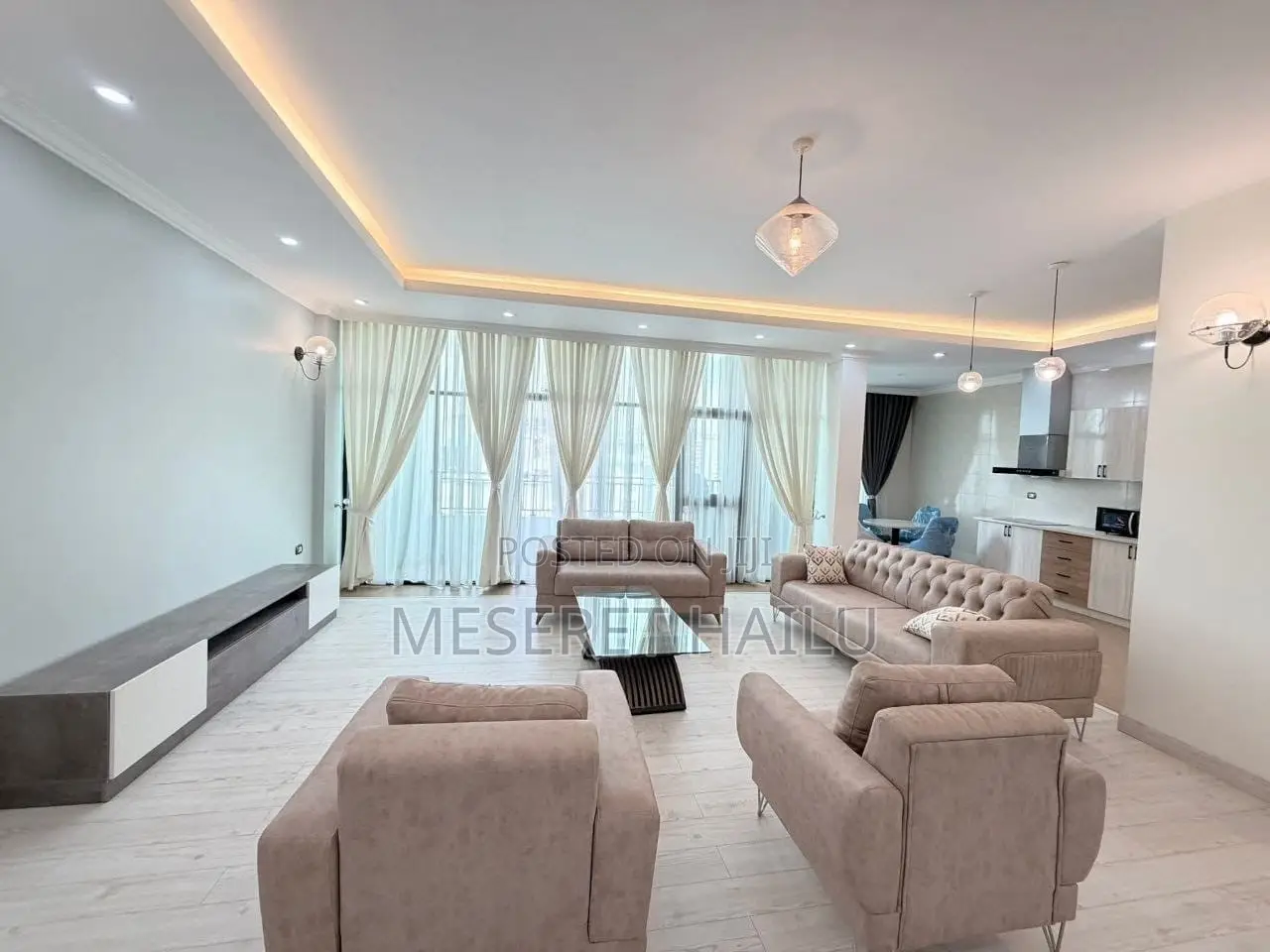 Furnished 4bdrm Apartment in Bola, Bole for rent