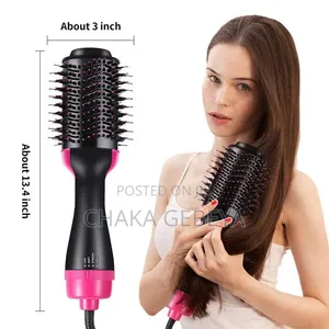 3‐in‐1 Hair Dryer & Styler – Dry, Straighten, Curl, 3 Heat Settings