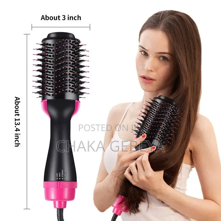 3‐in‐1 Hair Dryer & Styler – Dry, Straighten, Curl, 3 Heat Settings