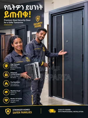 ቤትዎን ይጠብቁ! ዘመናዊና ጠንካራ የኪንግ ስቲል በር በተለያዩ ዲዛይኖች