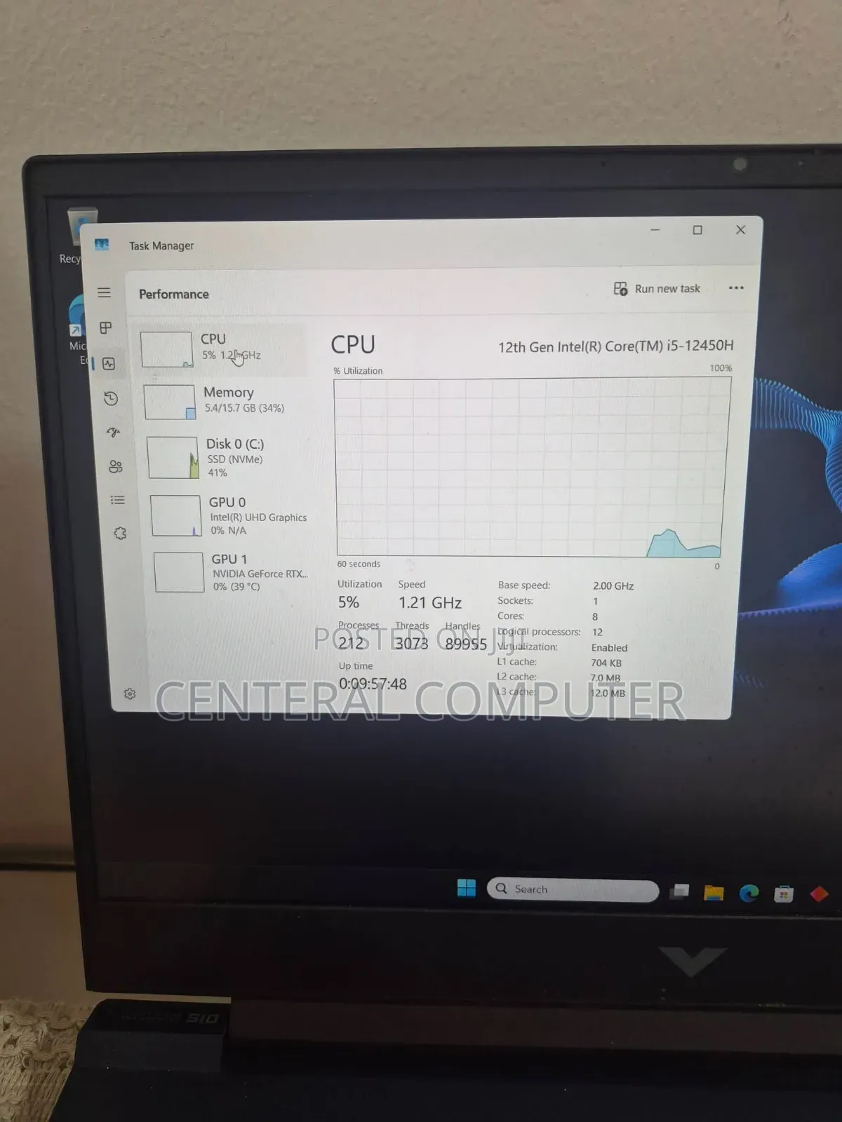 New Laptop HP Victus 15 16GB Intel Core i5 SSD 512GB