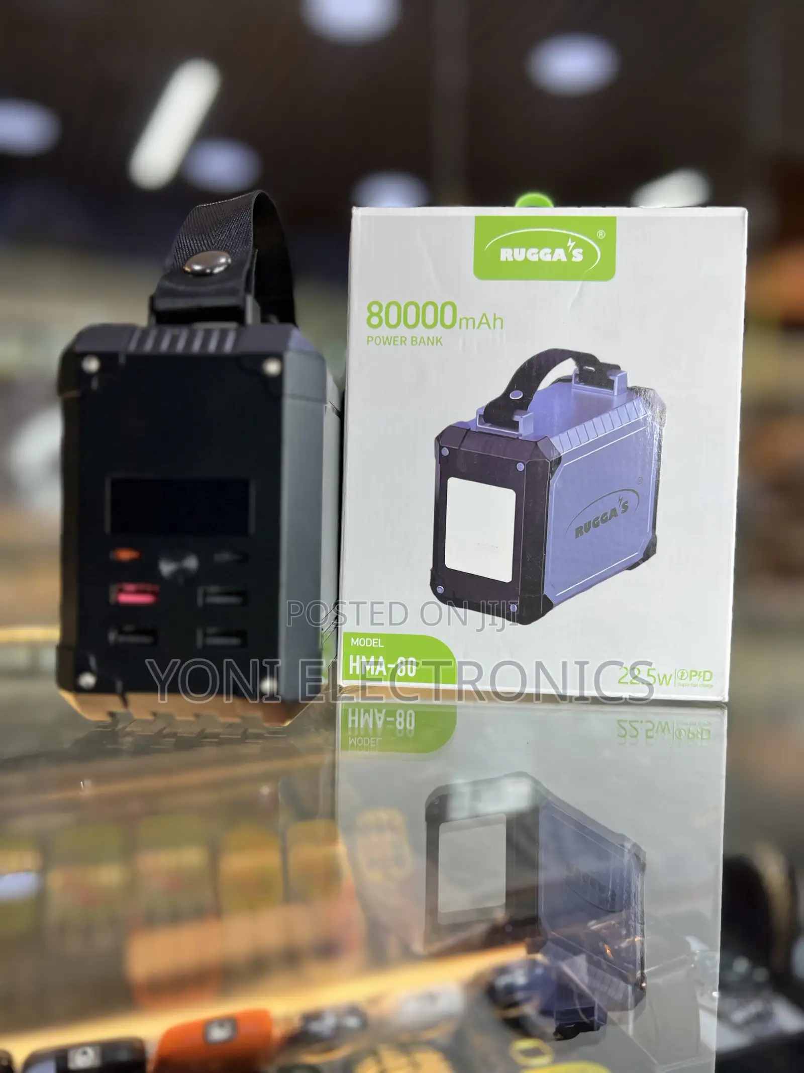 Rugga's 80,000mAh Power Bank With Light 