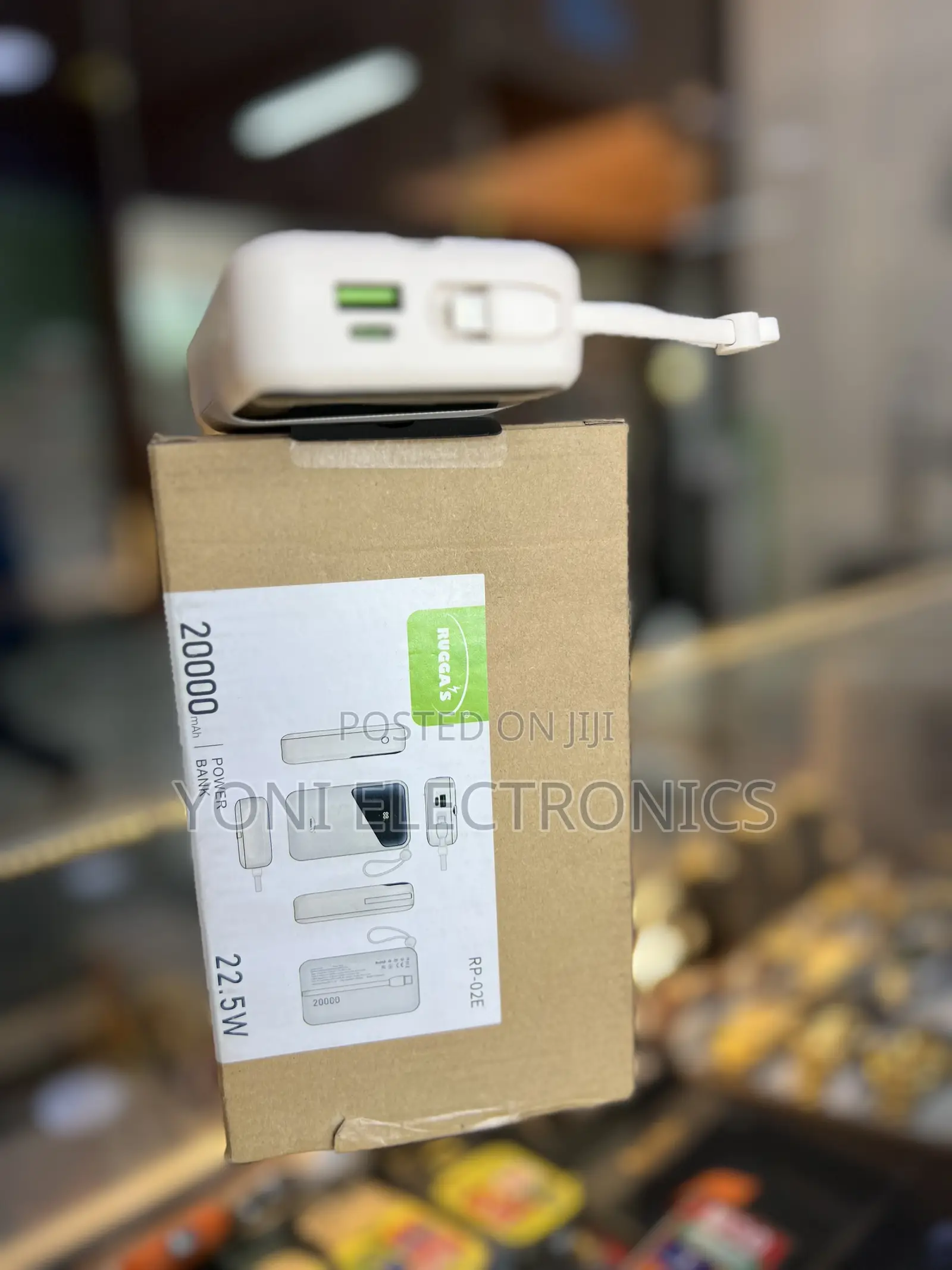 Rugga's 20,000mAh Power Bank Type-C & iPhone Cable