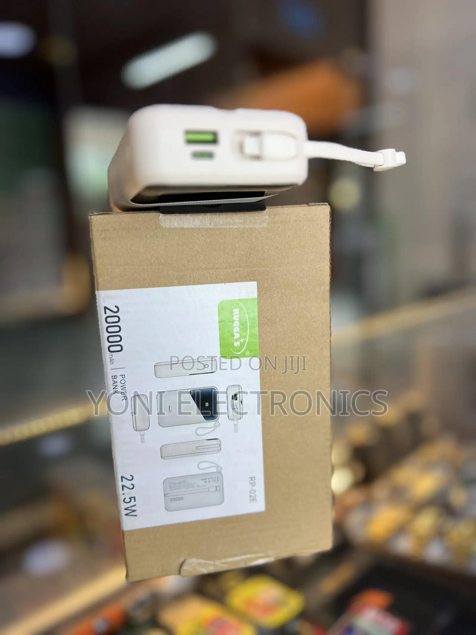 Rugga's 20,000mAh Power Bank Type-C & iPhone Cable