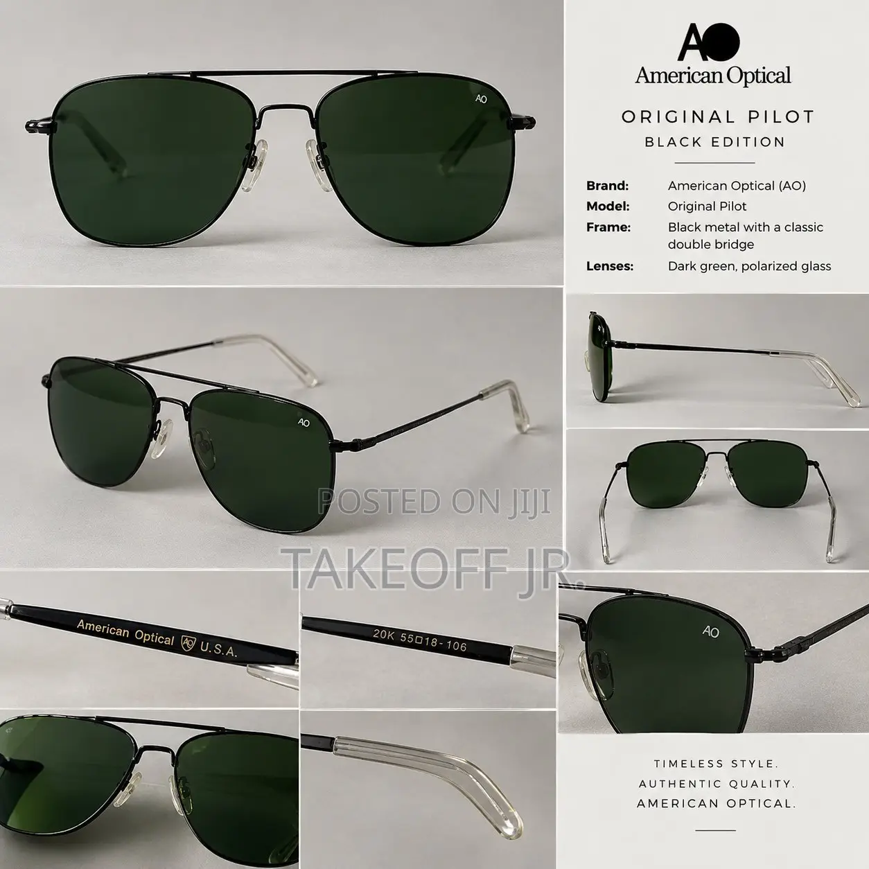 American Optical Original Pilot Aviator Sunglasses