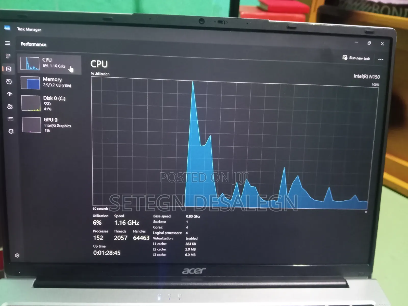 New Laptop Acer Aspire 10E Switch SW3 013 4GB SSHD (Hybrid) 128GB