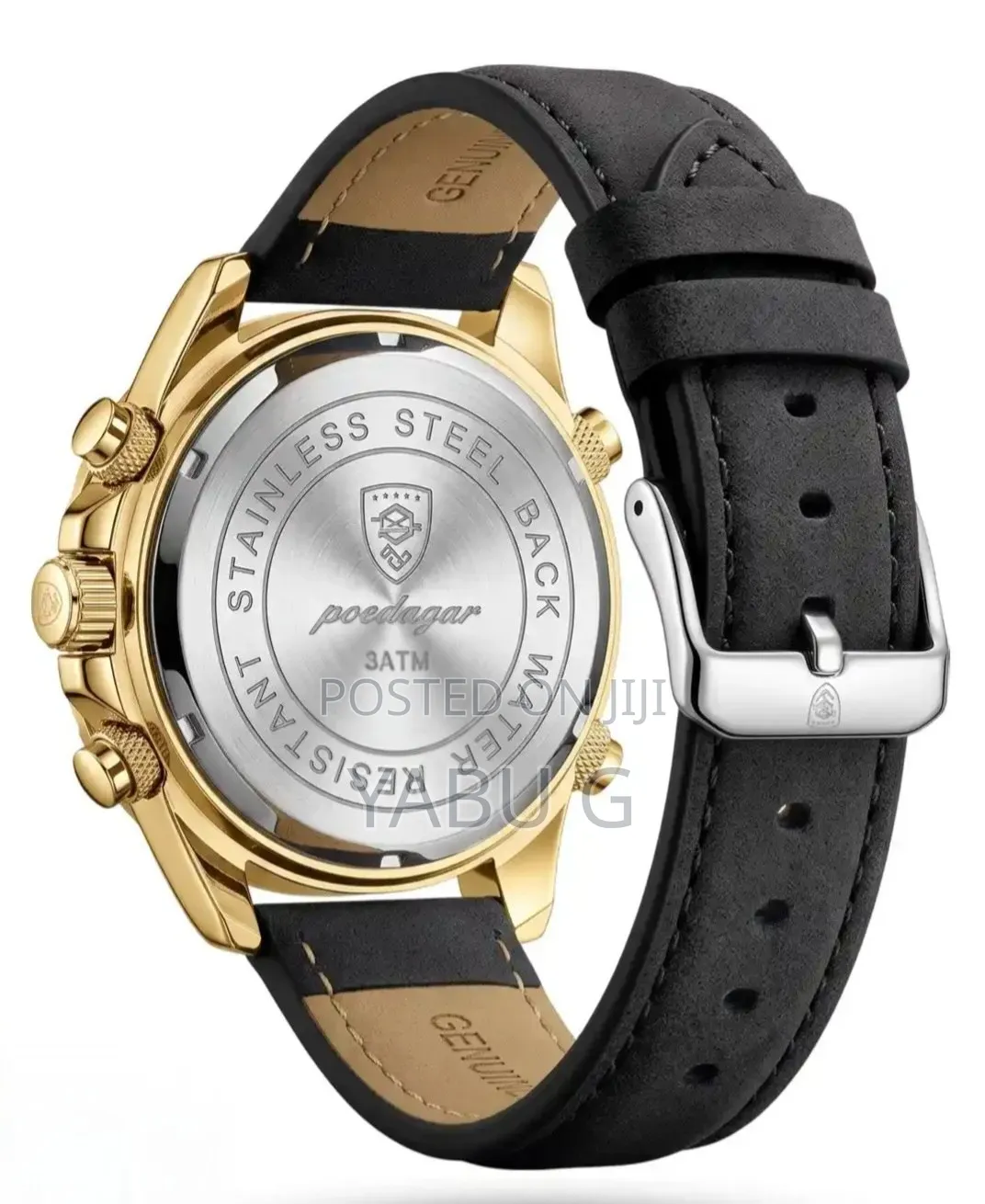 Luxury Leather Poedqgar Men Quartz Watch