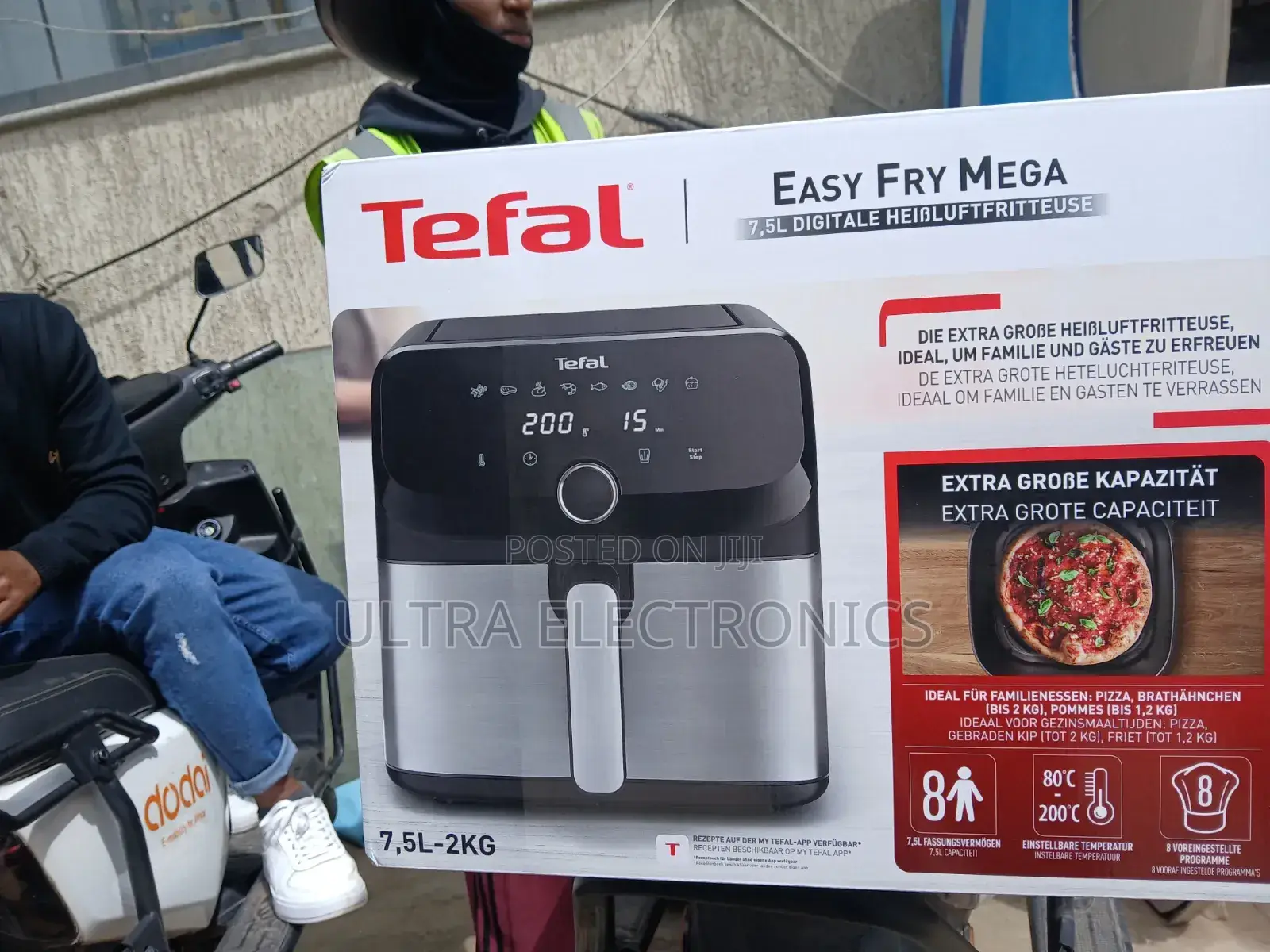 Tefal Easy Fry Mega Digital Air Fryer – 7.5l 
 Extra