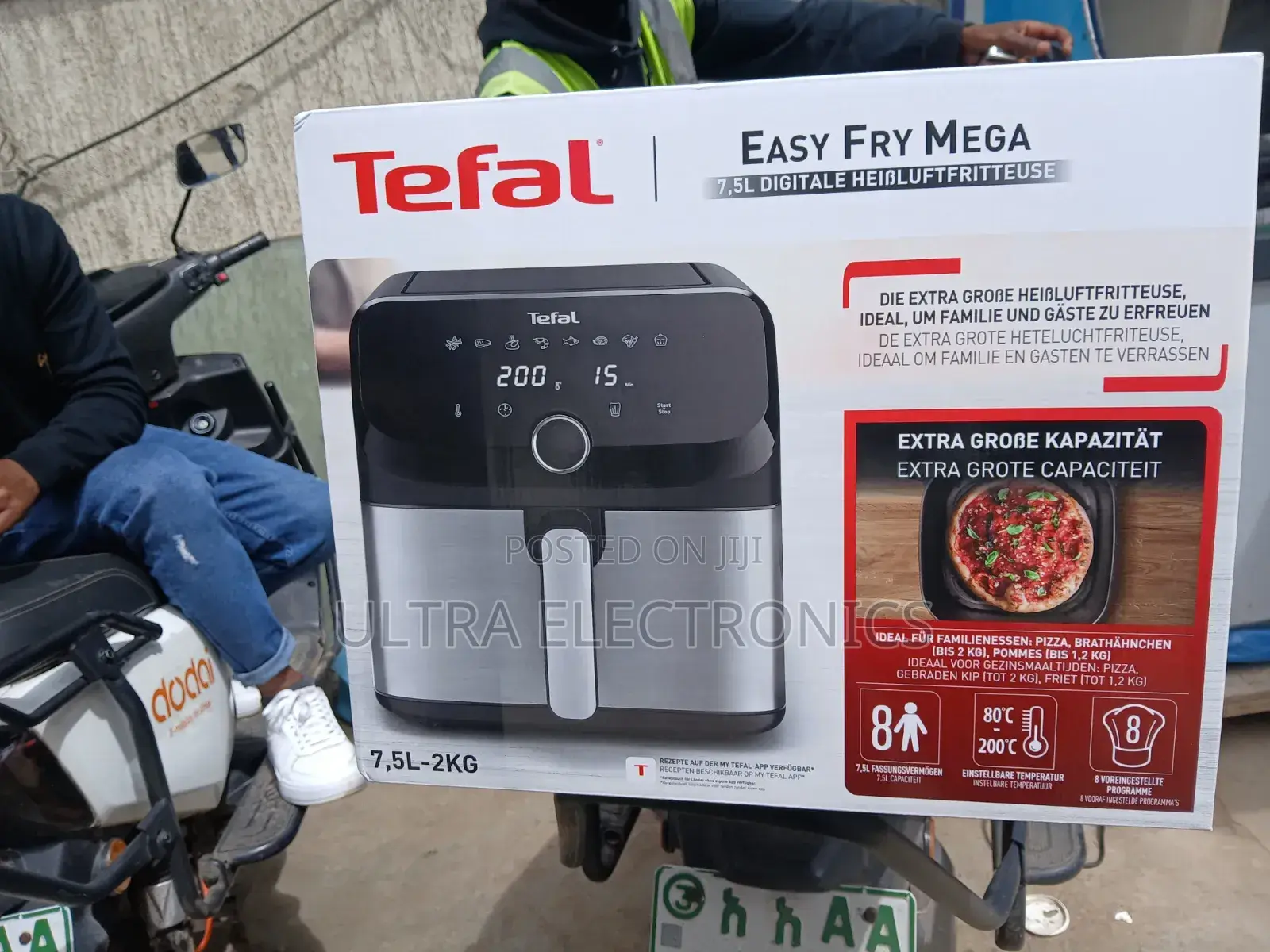 Tefal Easy Fry Mega Digital Air Fryer – 7.5l 
 Extra