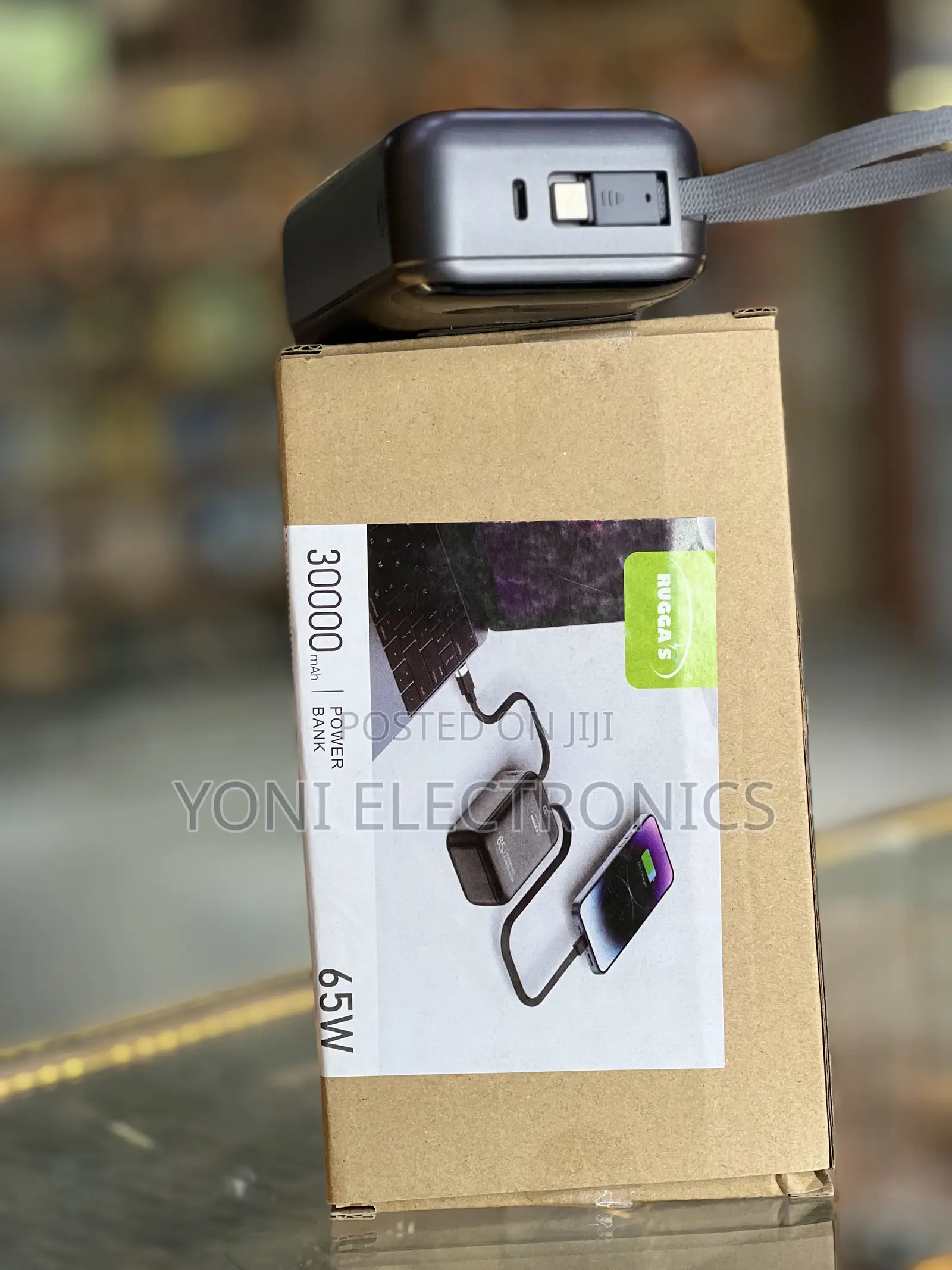 Rugga's 30,000mAh Power Bank 65W Portable