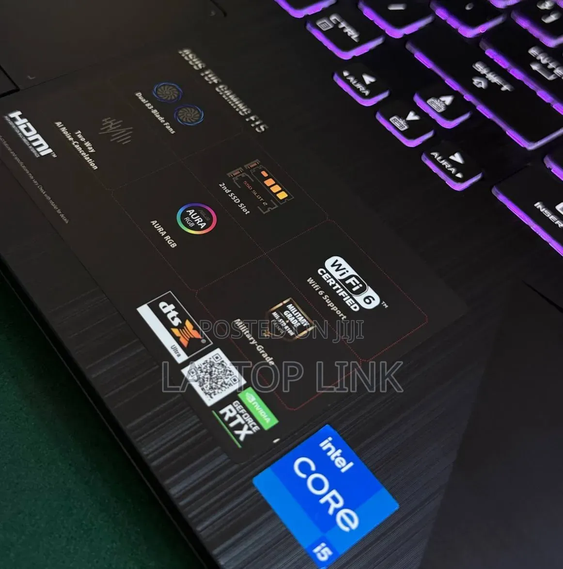 New Laptop Asus TUF Gaming F15 16GB Intel Core i5 SSD 512GB