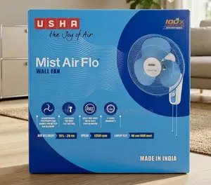 USHA Mist Air Flo Wall Fan, Designed to Deliver Powerful Airflow