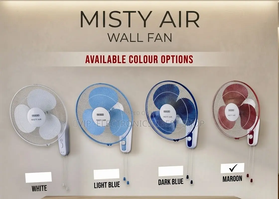 USHA Mist Air Flo Wall Fan, Designed to Deliver Powerful Airflow