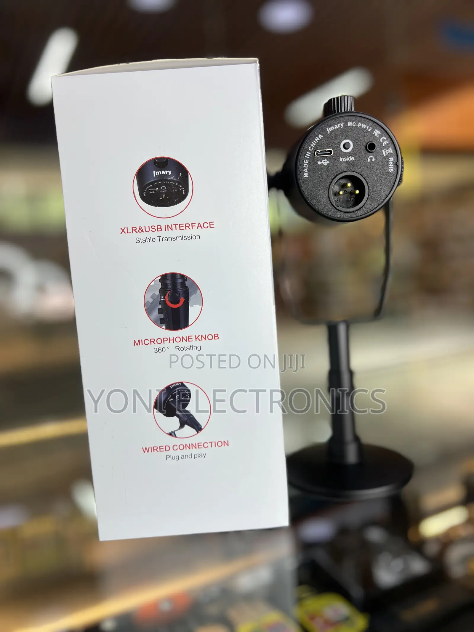 Jmary MC-PW12 USB Microphone (Podcast Microphone )