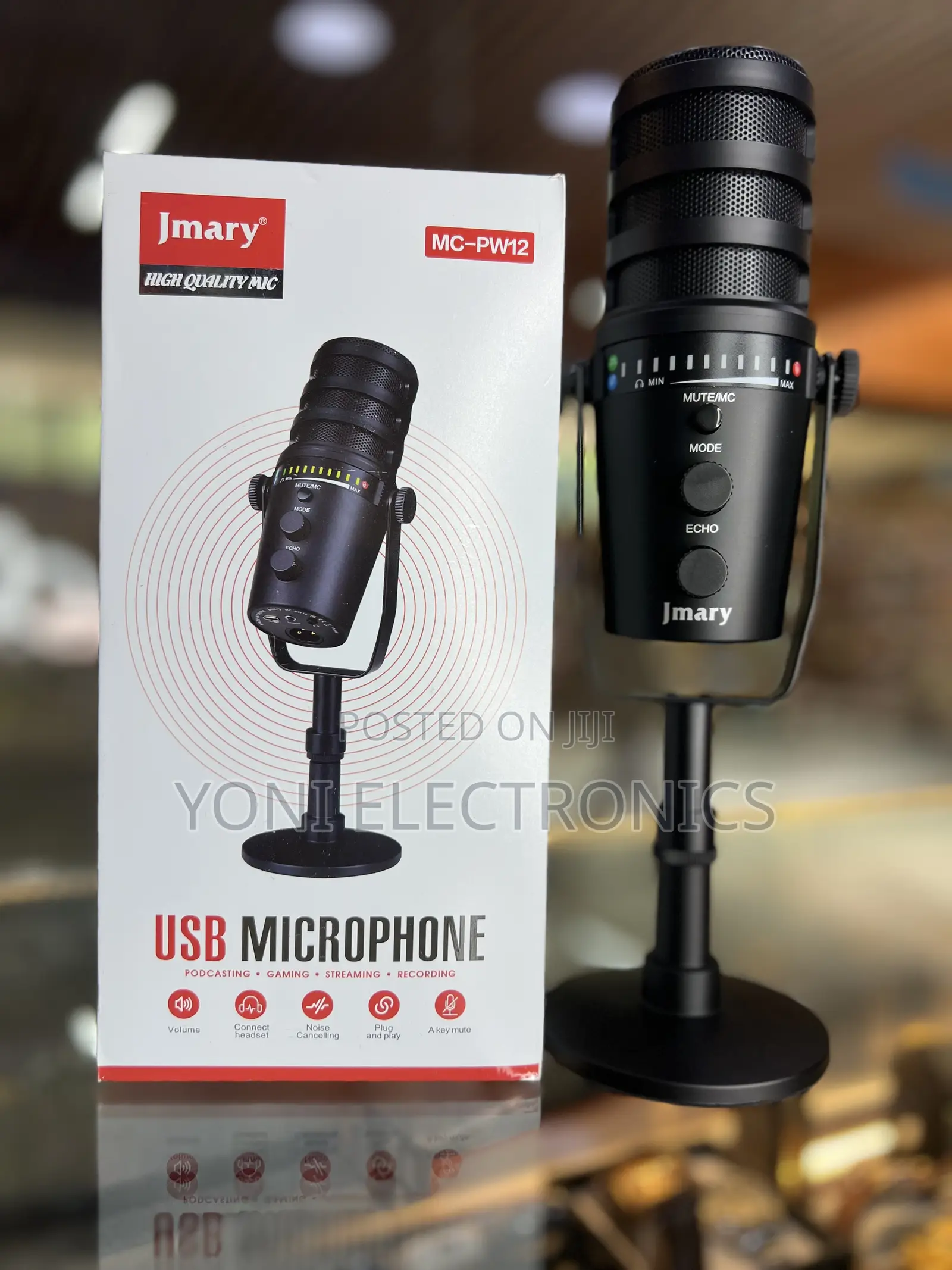 Jmary MC-PW12 USB Microphone (Podcast Microphone )