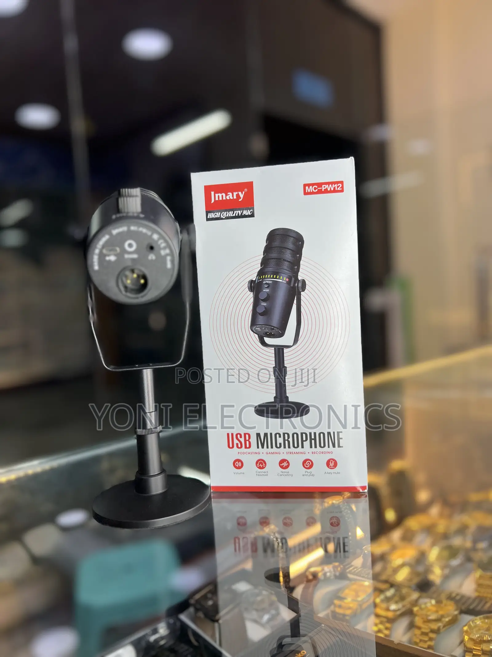 Jmary MC-PW12 USB Microphone (Podcast &Live Streaming Microphone )