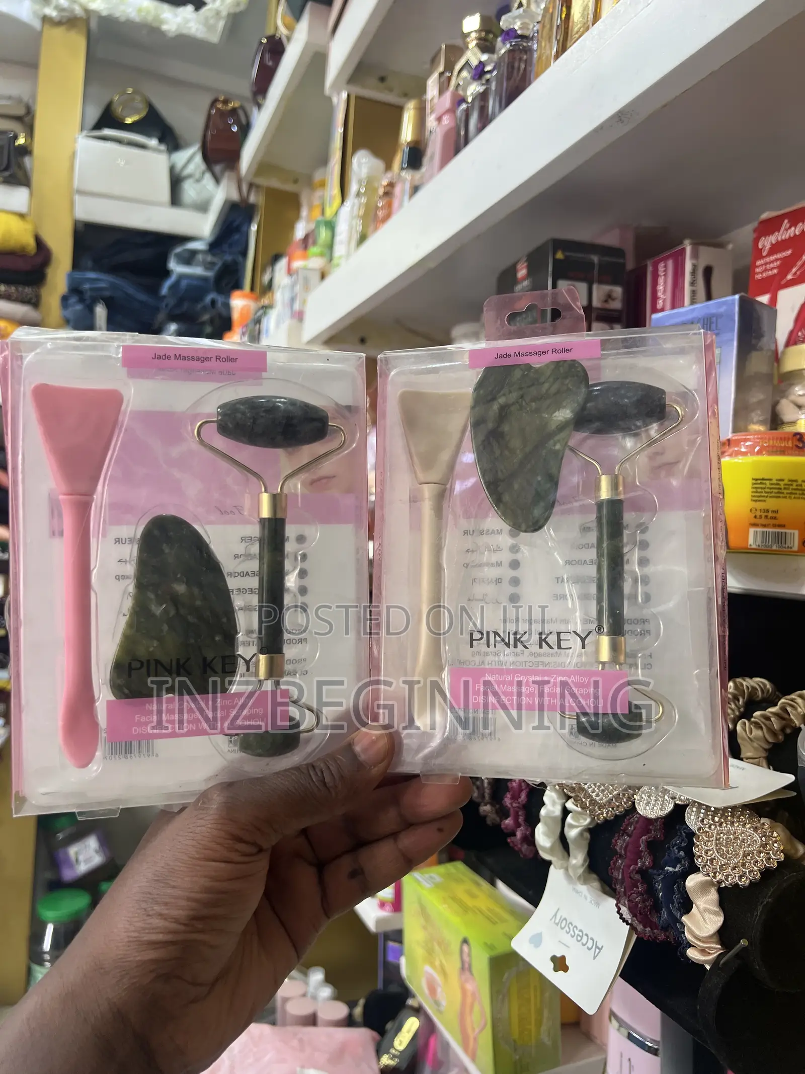 Original Natural Crystal Facial Roller and Gua Sha Scraping