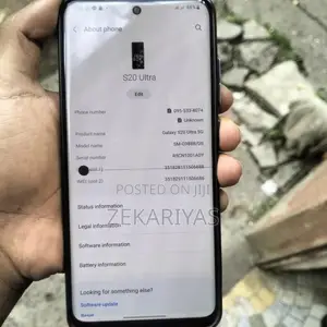 Samsung Galaxy S20 Ultra 128 GB Black