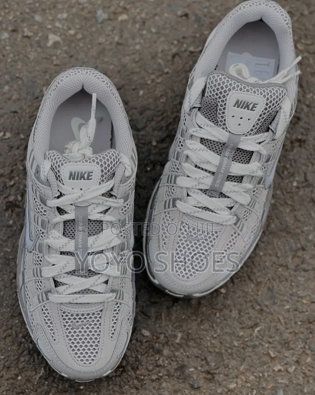 Nike P-6000 Premium "Light Iron Ore / Metallic Silver" Shoes