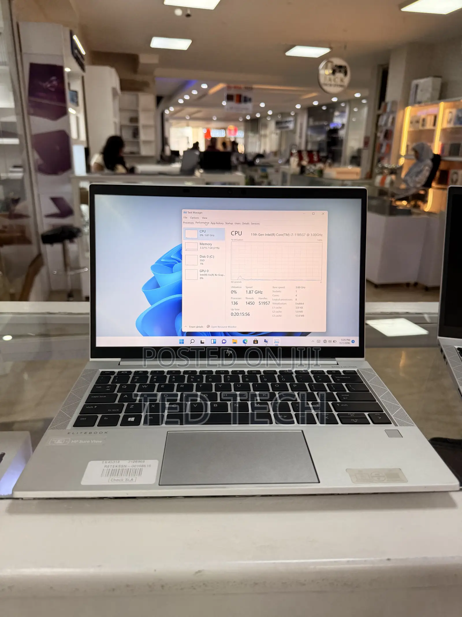 New Laptop HP EliteBook 830 G8 16GB Intel Core i7 SSD 512GB