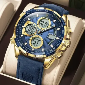 Luxury Men Watch Luminous Week Date Digital LED Quartz Man