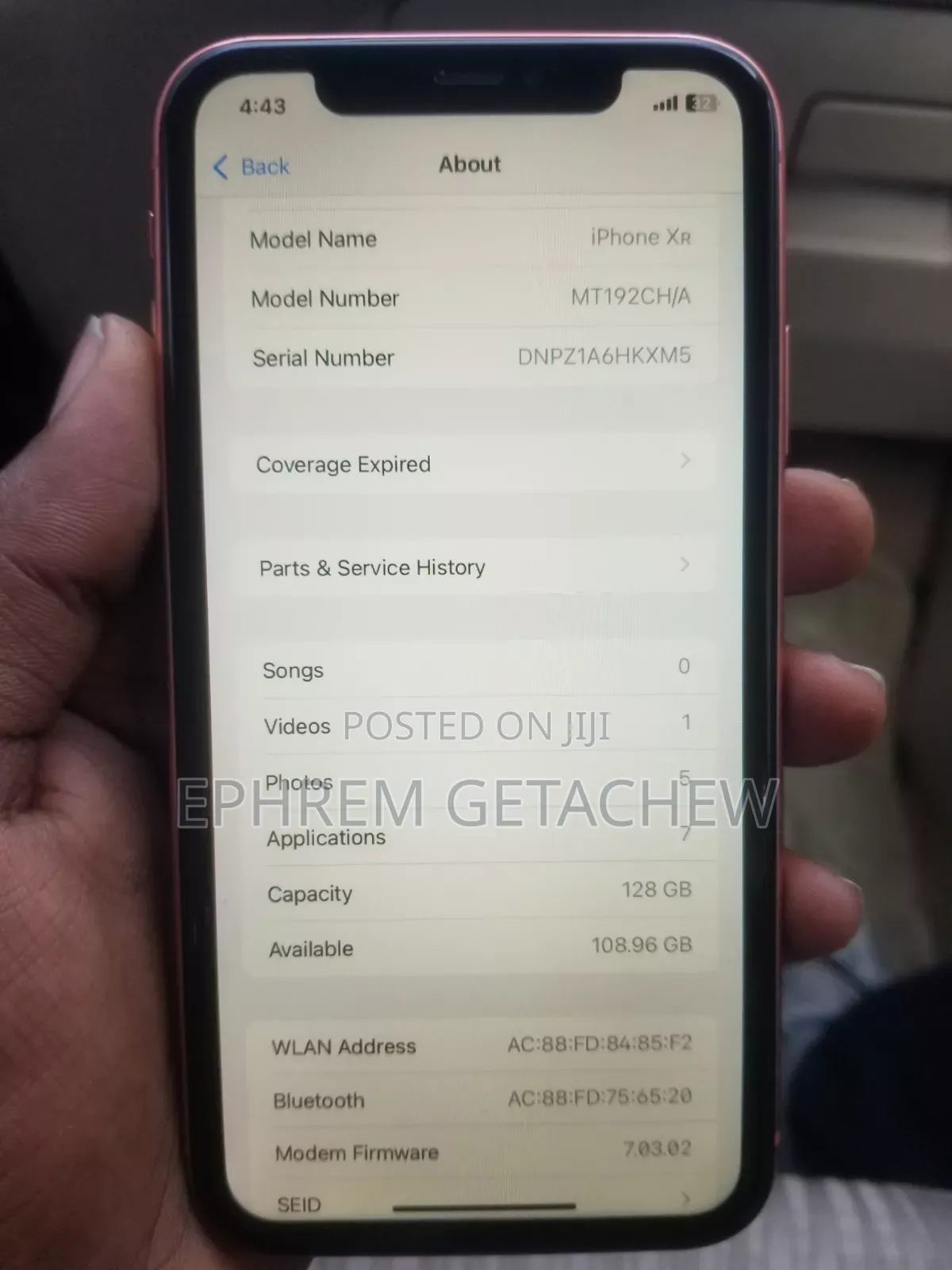 Apple iPhone XR 128 GB Pink