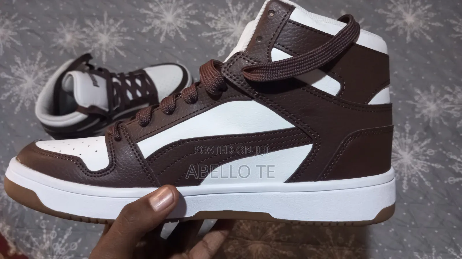 PUMA Rebound Layup RCL Mid-Top Sneaker in the Chocolate Brown–PUMA.