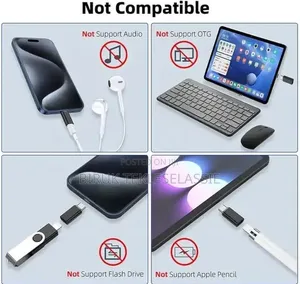 120W USB C Male to Lightning Female Connector Otg