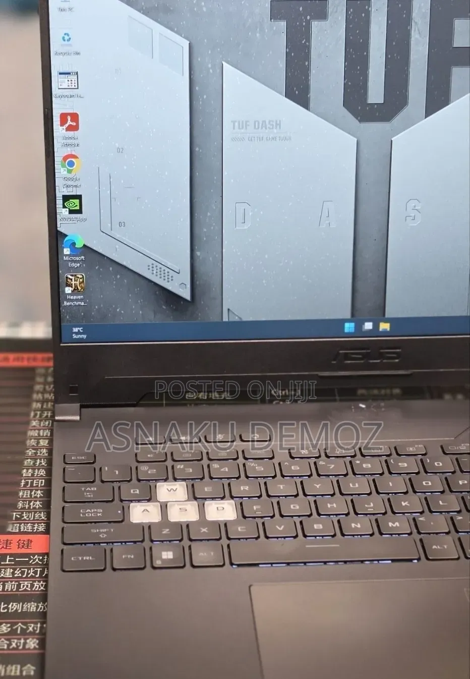 New Laptop Asus TUF Gaming A15 16GB Intel Core i7 SSD 512GB