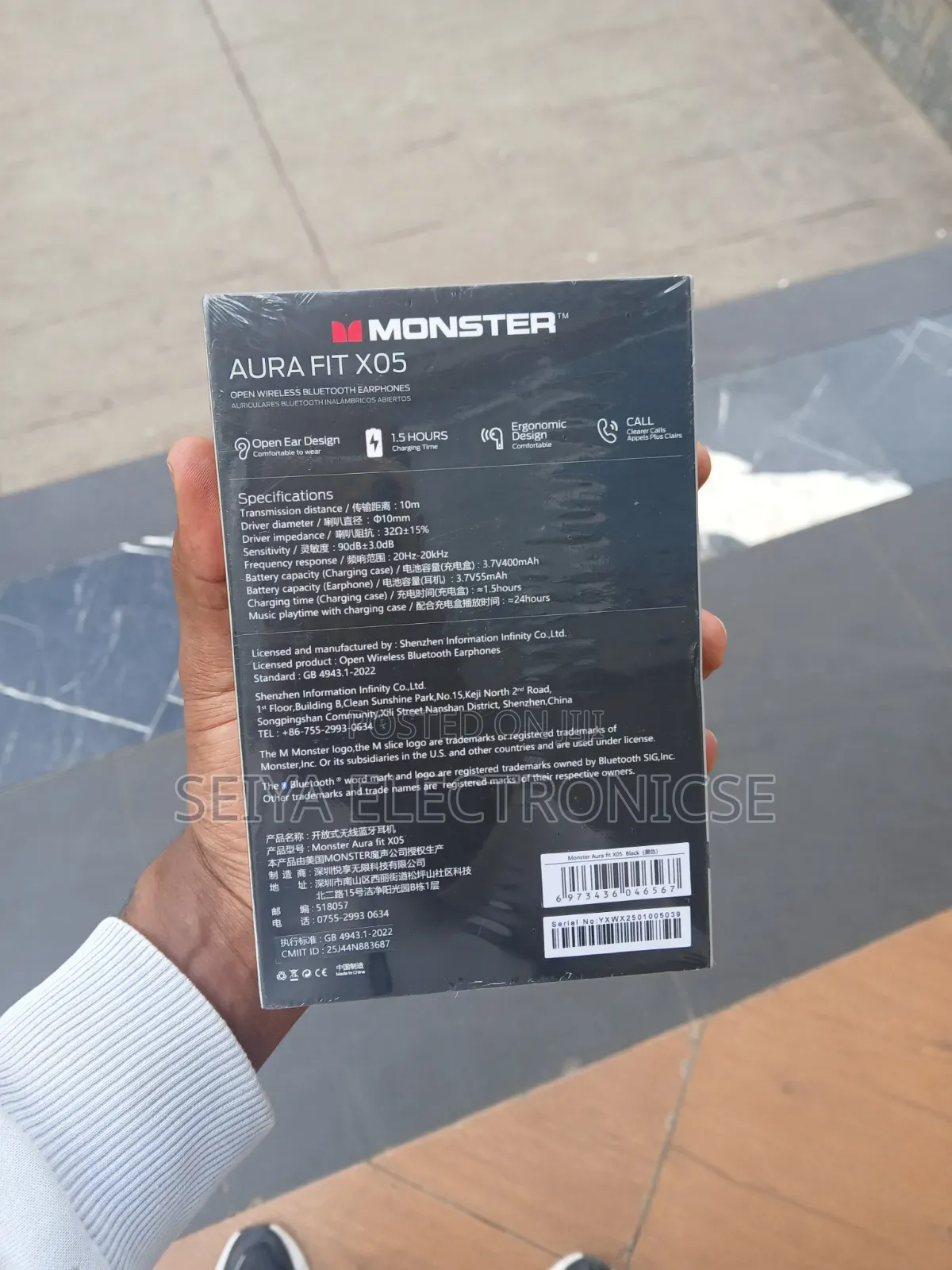 • ! • 📦 Original Monster Aura Fit X05 Bluetooth Wireless Earphones
