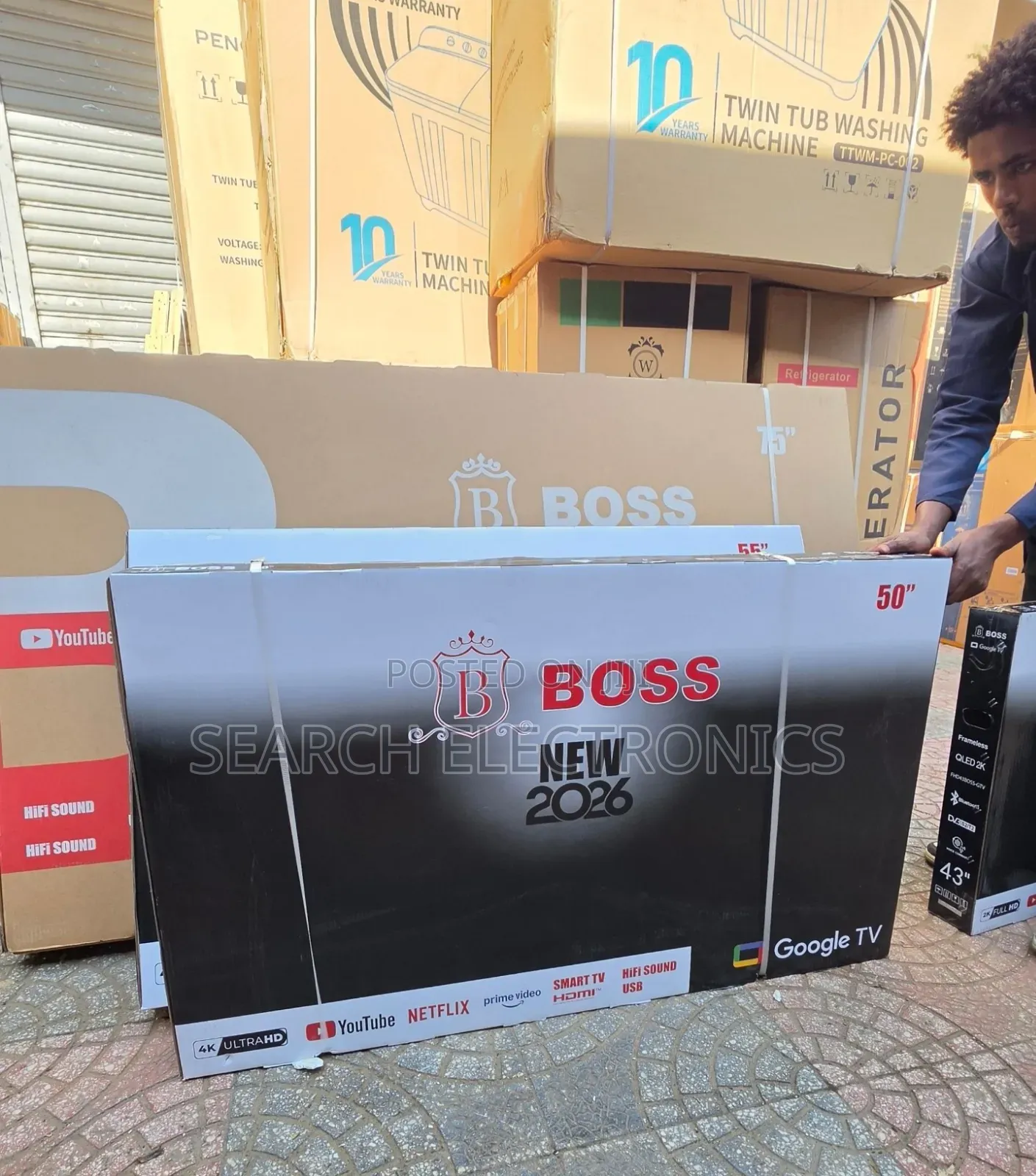 Boss 43"inch 4k Fremless Google TV