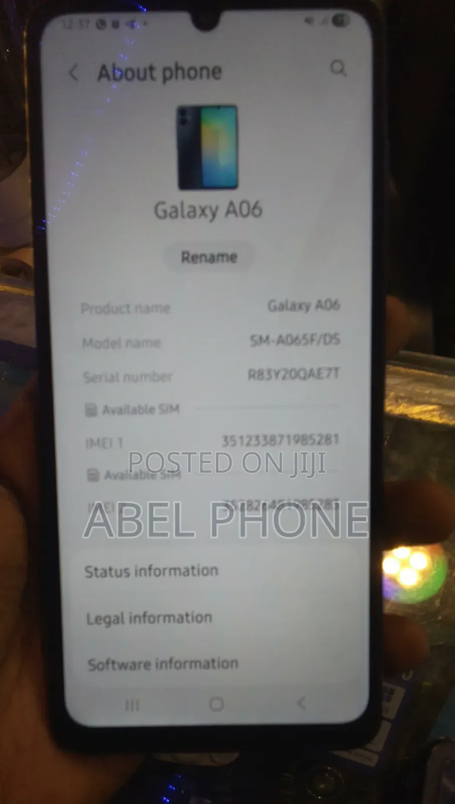 New Samsung Galaxy A06 128 GB Blue