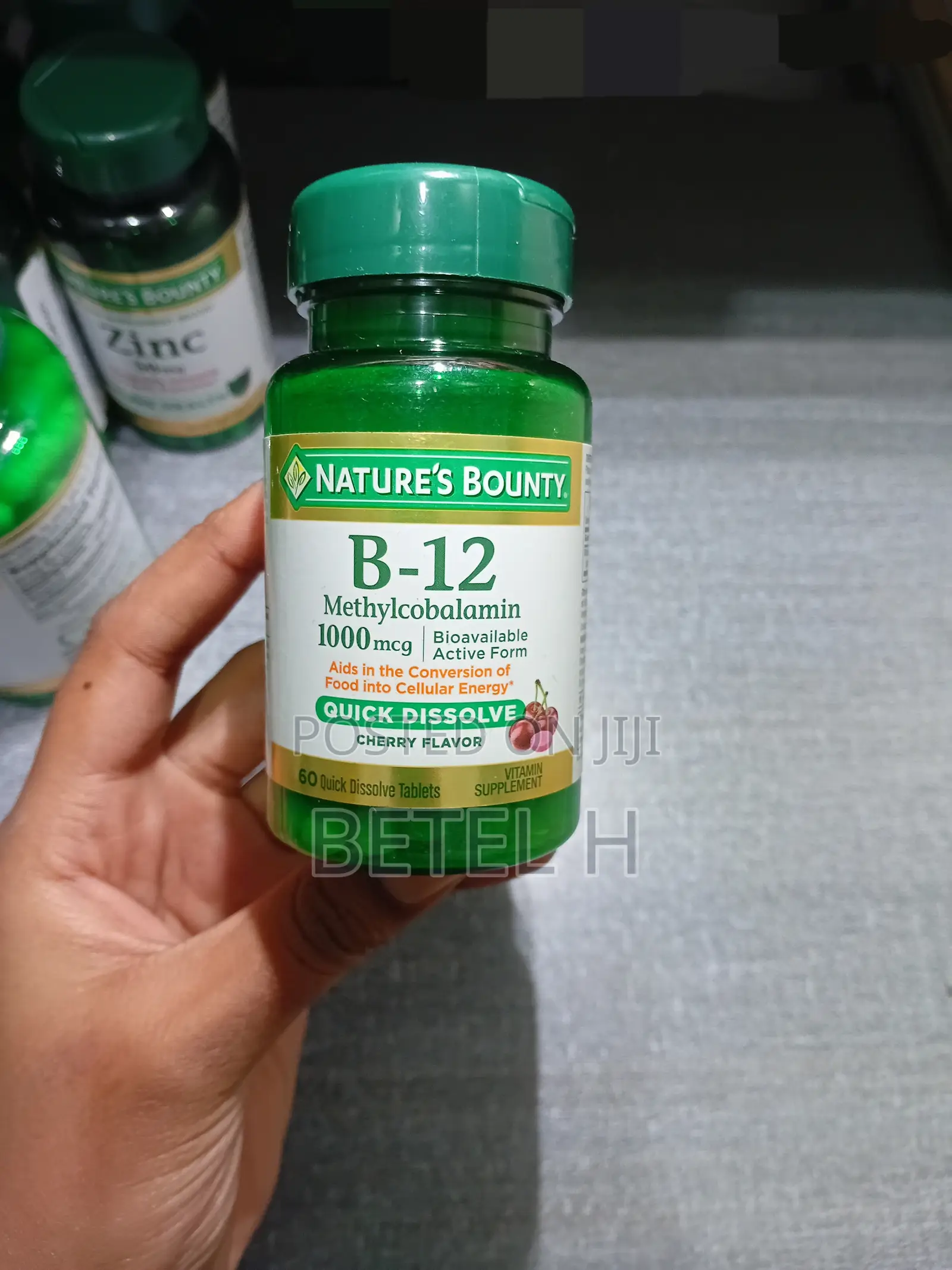 Nature's Bounty B-12 1000 MCG Methylcobalamin - 60 Quick Dissolve Tabl