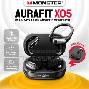 • ! • 📦 Original Monster Aura Fit X05 Bluetooth Wireless Earphones
