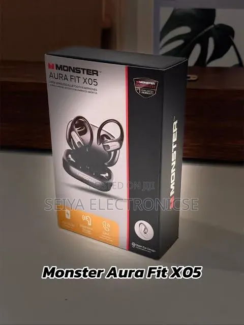 • ! • 📦 Original Monster Aura Fit X05 Bluetooth Wireless Earphones