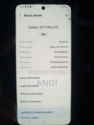 Samsung Galaxy S21 Ultra 5G 256 GB Black