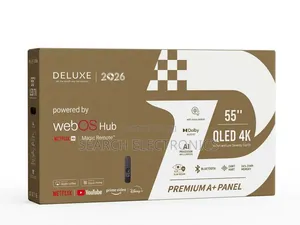 DELUXE 55"iNCH webOS Hub 2026 QLED 4K YELEVISHION