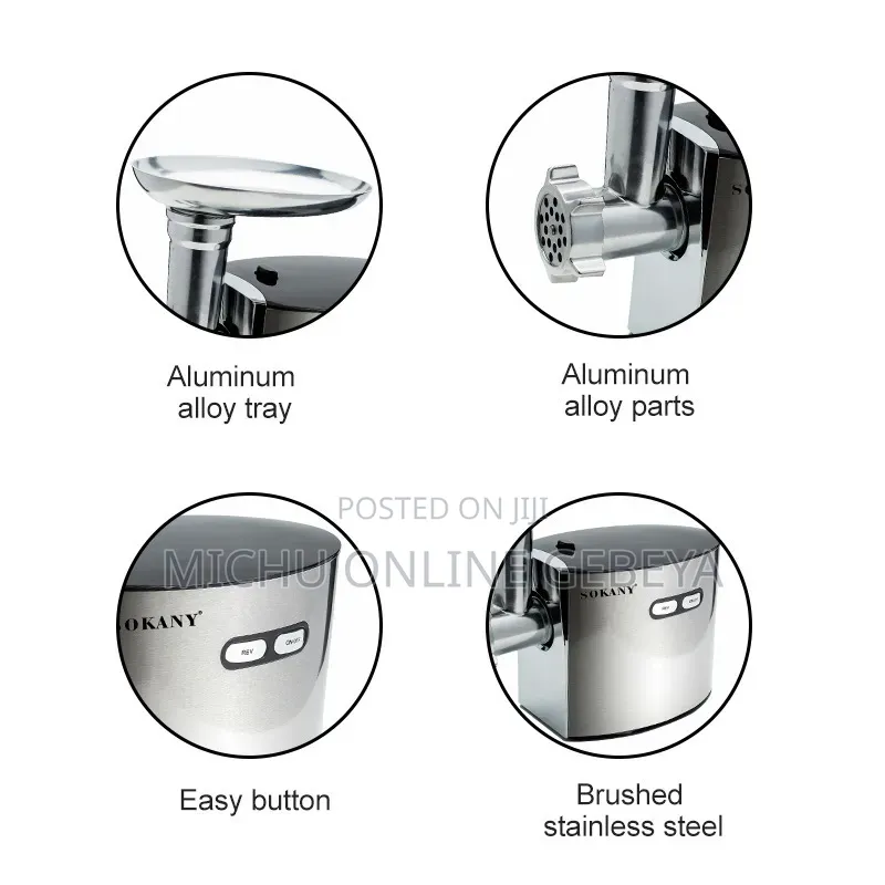 SOKANY SK-091 High Quality & 2500w Electric Meat Grinder/Free Delivery
