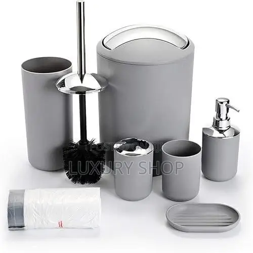 6 PCS Bathroom Set 6 ዓይነት የመፀዳጃ ቤትና የንፅህና መጠበቂያዎች